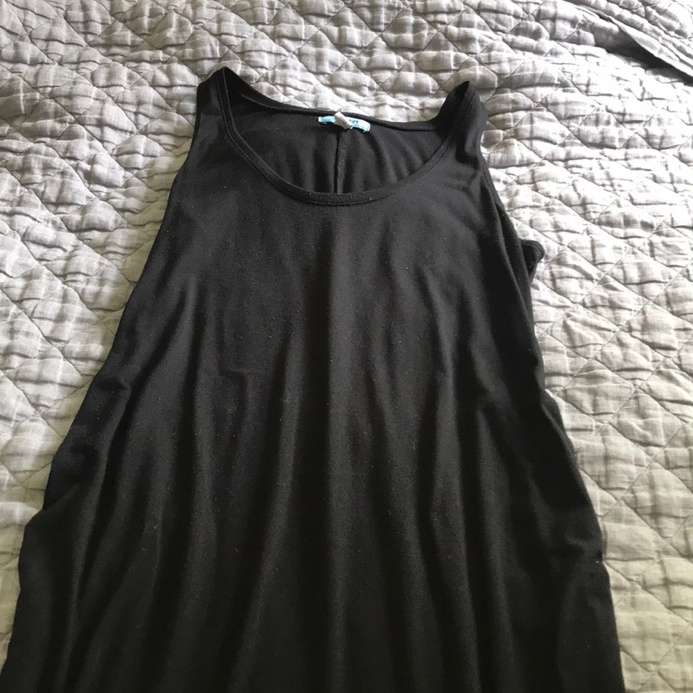 Black maternity maxi dress